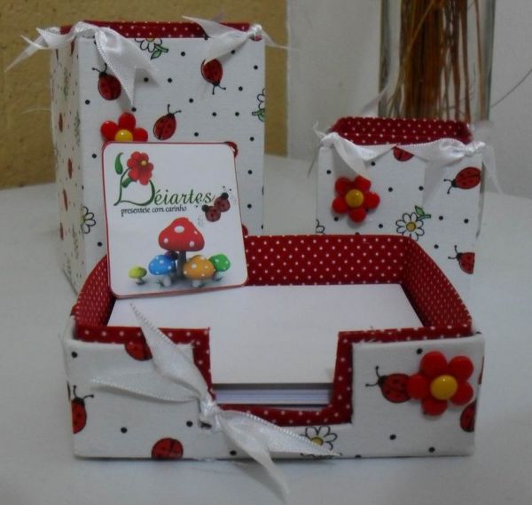Kit escritório - Joaninha